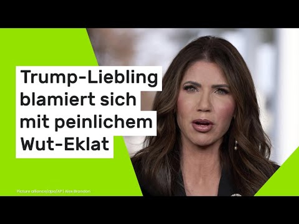 Kristi Noem: Trump-Liebling blamiert sich mit peinlichem Wut-Eklat