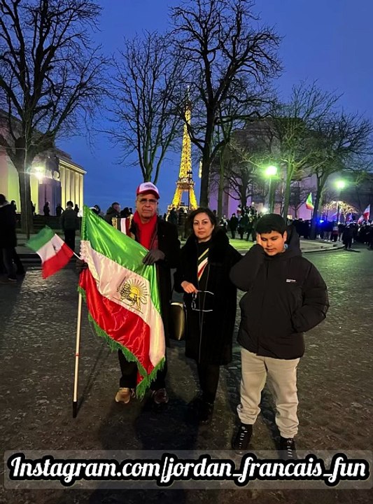 استقبال بی نظیز مردم عزیز و رسانه از جردن اوستا در تظاهرات صدهزار نفره پاریس