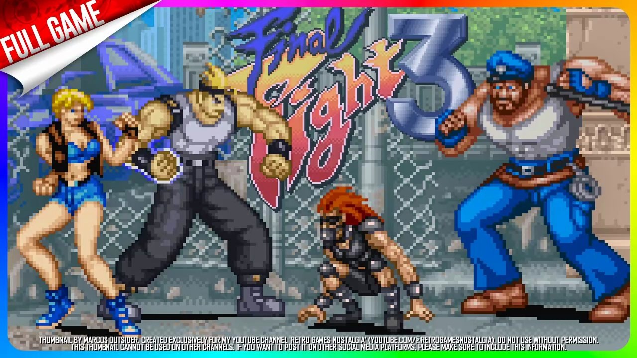Final Fight 3 [Slowdown Patch] (SNES - US) Longplay (Auto 2P Play)