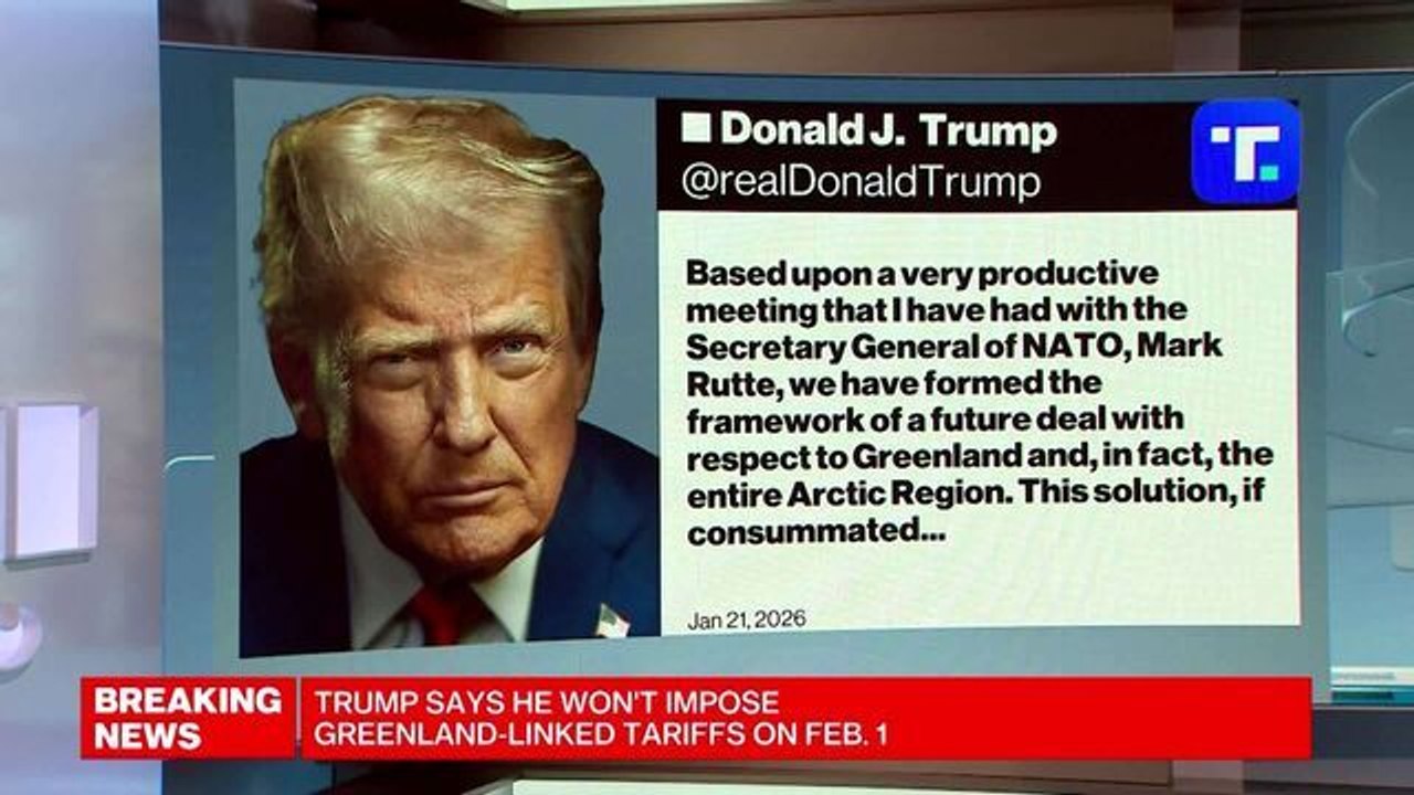 Trump Backs Off Greenland Tariffs Threat
