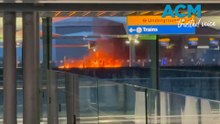 Car bursts into flames outside Heathrow Airport