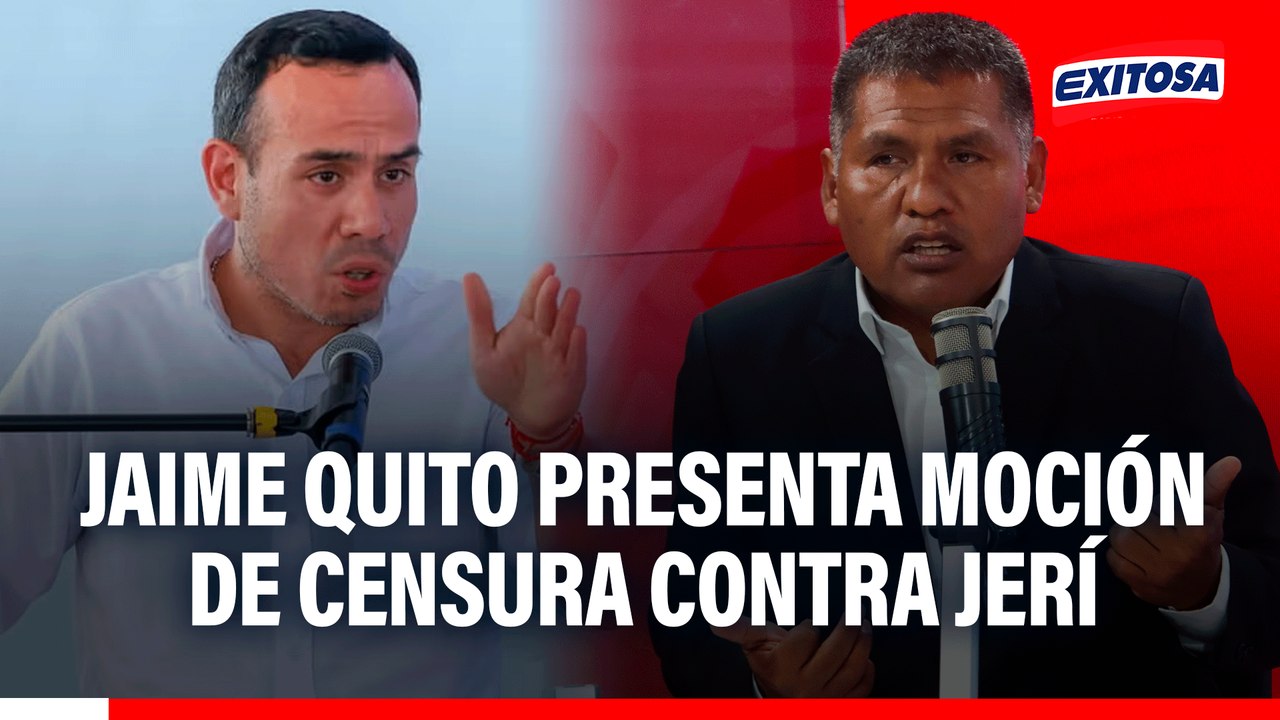 Jaime Quito presenta moción de censura contra José Jerí y pide un Pleno extraordinario para su debate