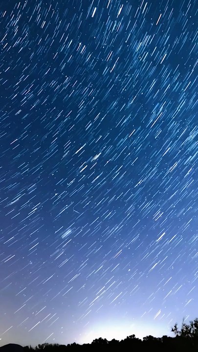 Relaxing Night Sky - Star Trails and Milky Way Timelapse
