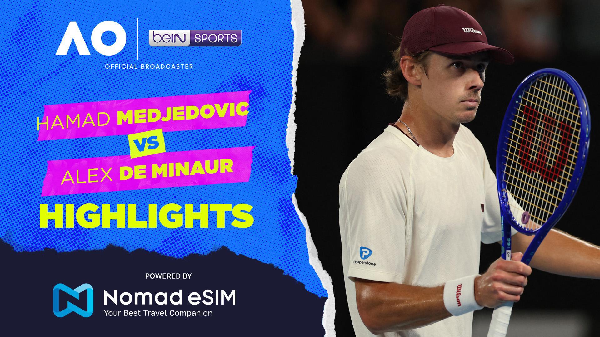 Hamad Medjedovic vs Alex De Minaur | Match Highlights | Australian Open 2026