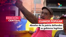 Adultos mayores exigen libertad del Pdte. Maduro y la primera dama Cilia Flores