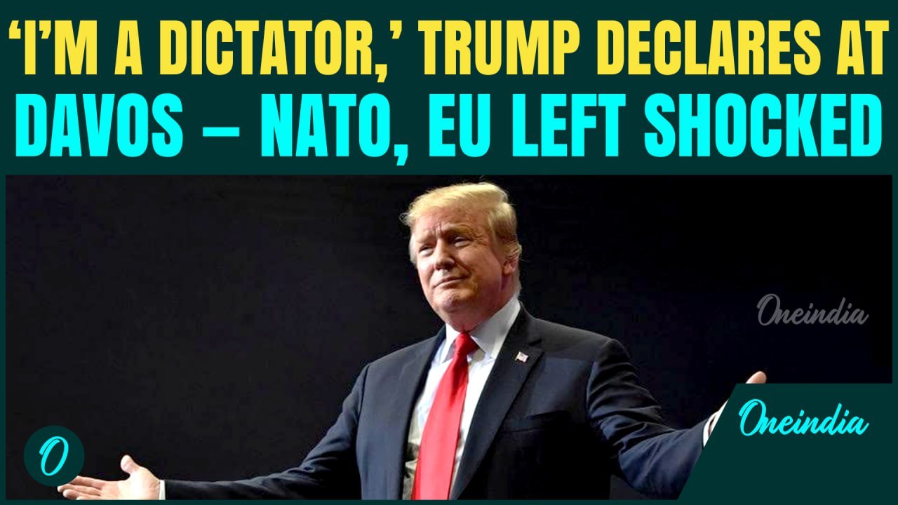 ‘I’M A DICTATOR’: Trump SHOCKS NATO, EU at Davos After Greenland RANT — Trump to OCCUPY Greenland?