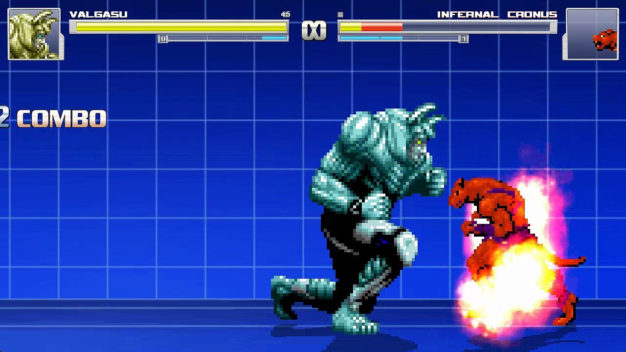 M.U.G.E.N (Survival Mode) Valgasu (Light Blue) Longplay
