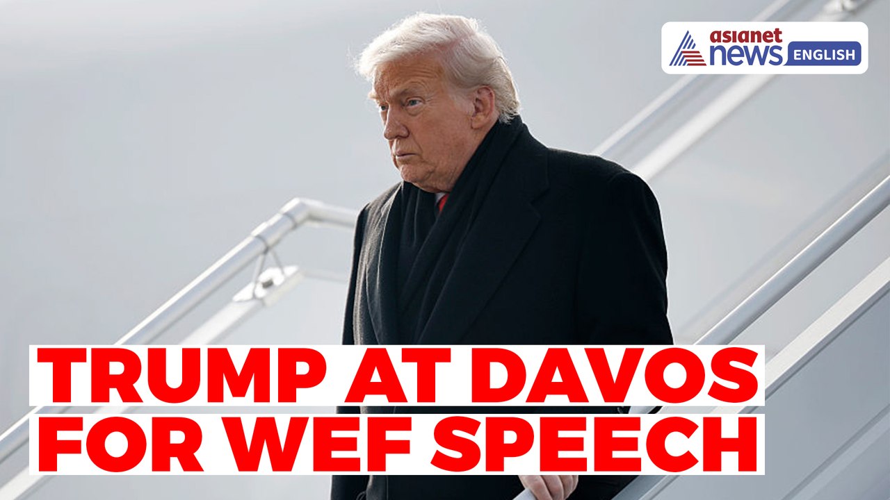 Trump Reaches Davos For High-Profile WEF Speech After Air Force One Technical Issue