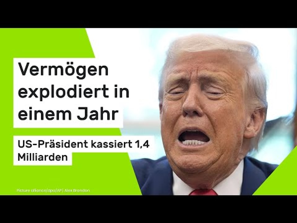 Donald Trump: Vermögen explodiert in einem Jahr - US-Präsident kassiert 1,4 Milliarden