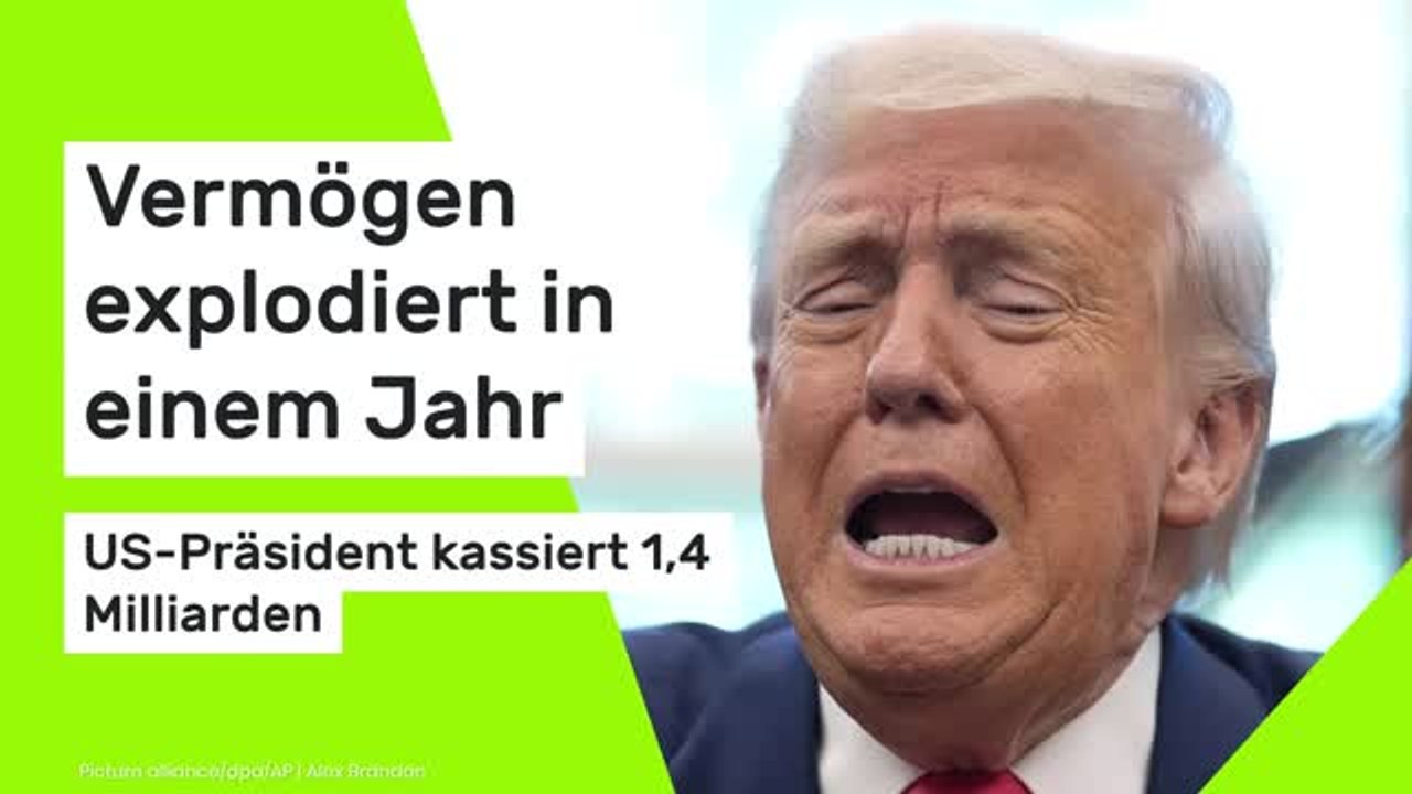 Donald Trump: Vermögen explodiert in einem Jahr - US-Präsident kassiert 1,4 Milliarden