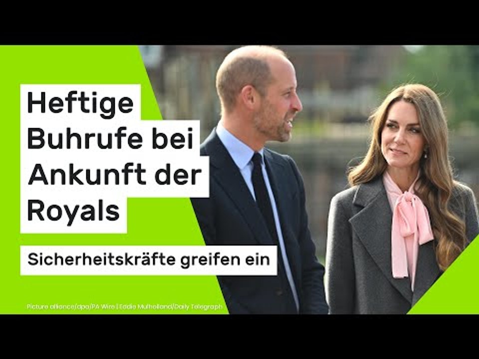 William und Kate: Heftige Buhrufe bei Ankunft der Royals – Sicherheitskräfte greifen ein