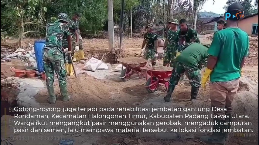 Sejumlah Jembatan Gantung Siap Dibangun di Sumut, Warga Antusias Membantu