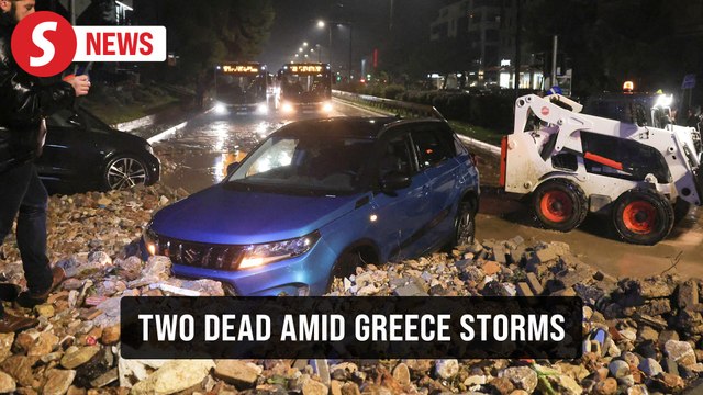Two killed by high waves, floodwaters as severe weather hits Greece
