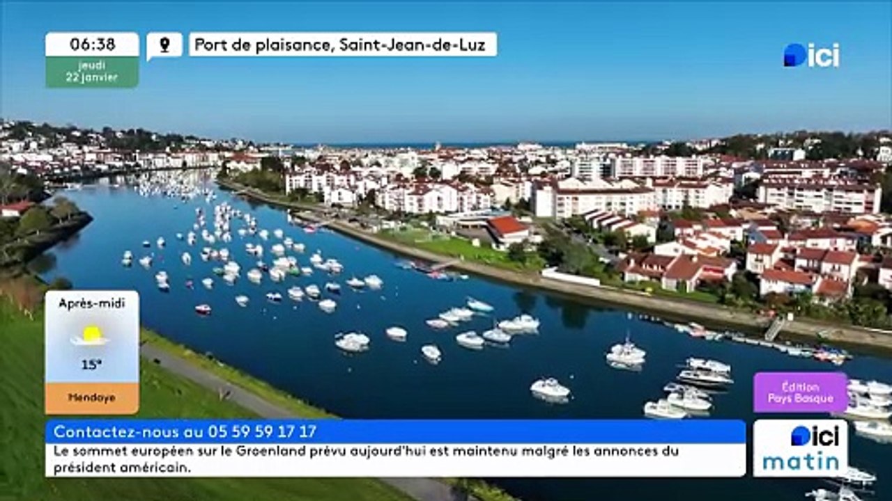 22/01/2026 - ici matin par ici Pays Basque en vidéo