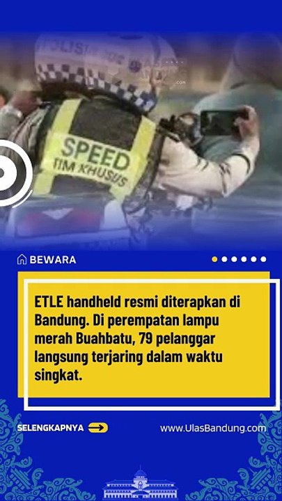 ETLE Handheld Bikin Geger Bandung, Pelanggar Lampu Merah Langsung Ditindak