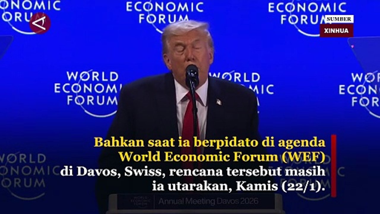 Donald Trump Kembali Bersikeras Akuisisi Greenland di Davos