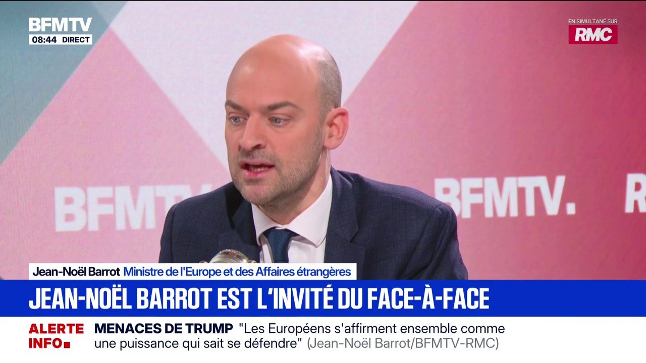 Mercosur: "La Commission européenne doit respecter le Parlement", estime Jean-Noël Barrot, ministre de l’Europe et des Affaires étrangères