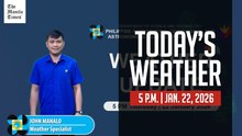 Today's Weather, 5 P.M. | Jan. 22, 2026
