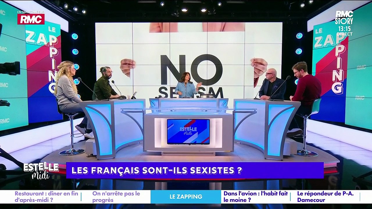 Estelle Denis aux manettes d'"Estelle Midi" sur les antennes de RMC.