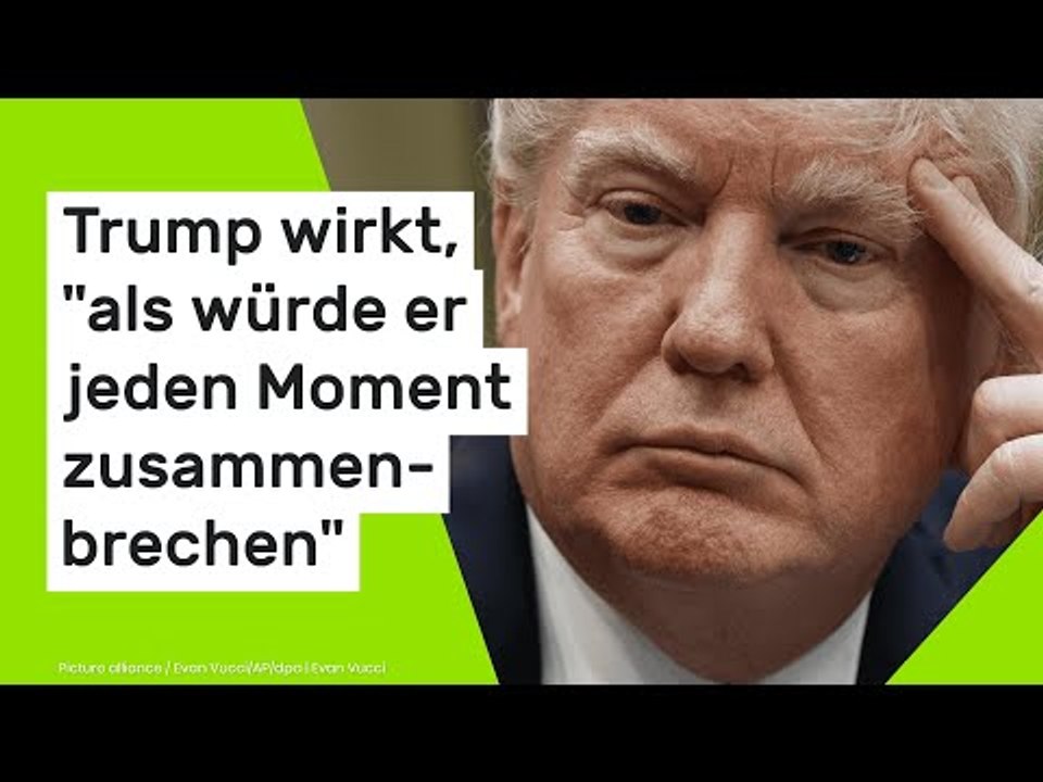 Donald Trump in Davos: US-Präsident wirkt, 'als würde er jeden Moment zusammenbrechen'