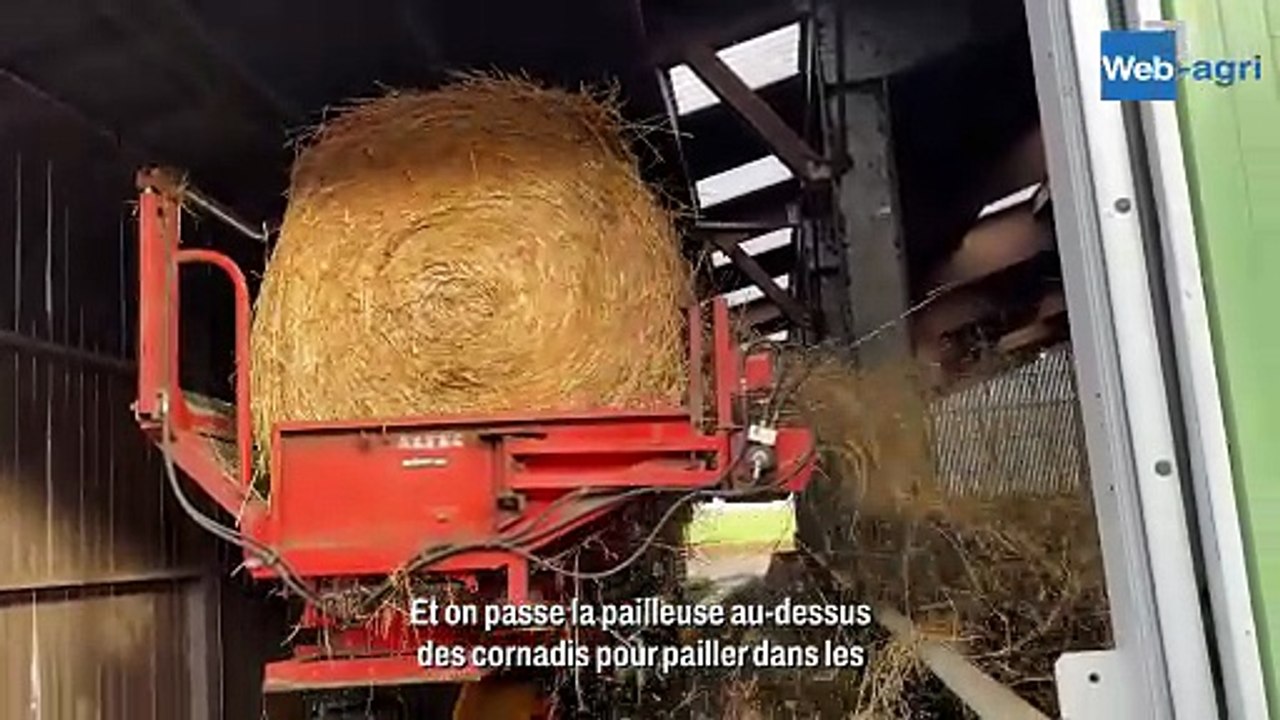 Michel Leroux présente sa pailleuse à peignes de chez Altec
