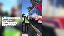 Al menos seis personas heridas leves en un accidente de tren en Cartagena (Murcia)