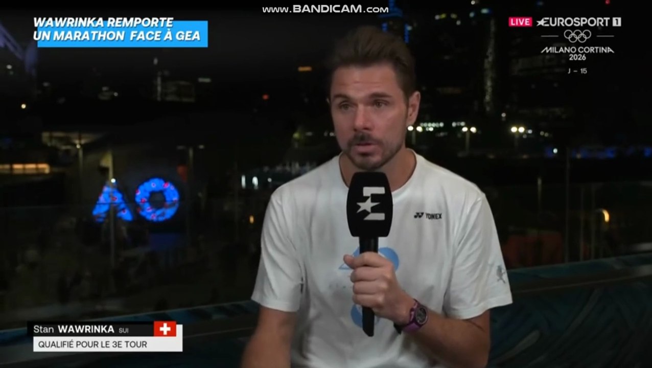 Open d'Australie │2e tour │Stan Wawrinka boosté par le public face à Arthur Gea : Avoir autant de bruit sur un terrain est un pur bonheur