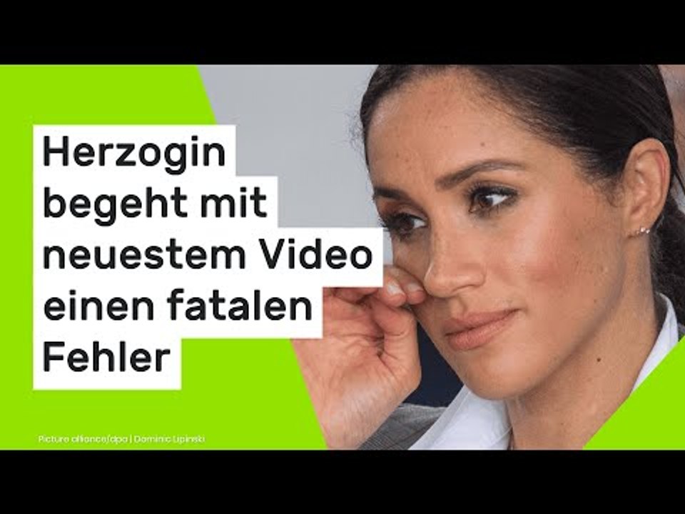 Meghan Markle: Herzogin begeht mit neuestem Harry-Video einen fatalen Fehler