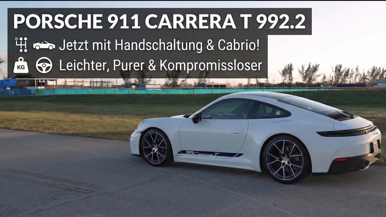 Schaltgetriebe-Comeback: Porsche 911 Carrera T 992.2 im Check