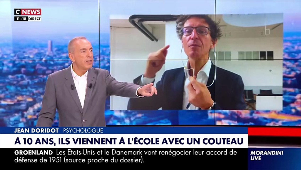Grosse tension entre une juriste et un psychologue en direct sur le plateau de "Morandini Live" sur Cnews : "Moi, c'est un métier que j'ai exercé. Vous, non!" - Regardez