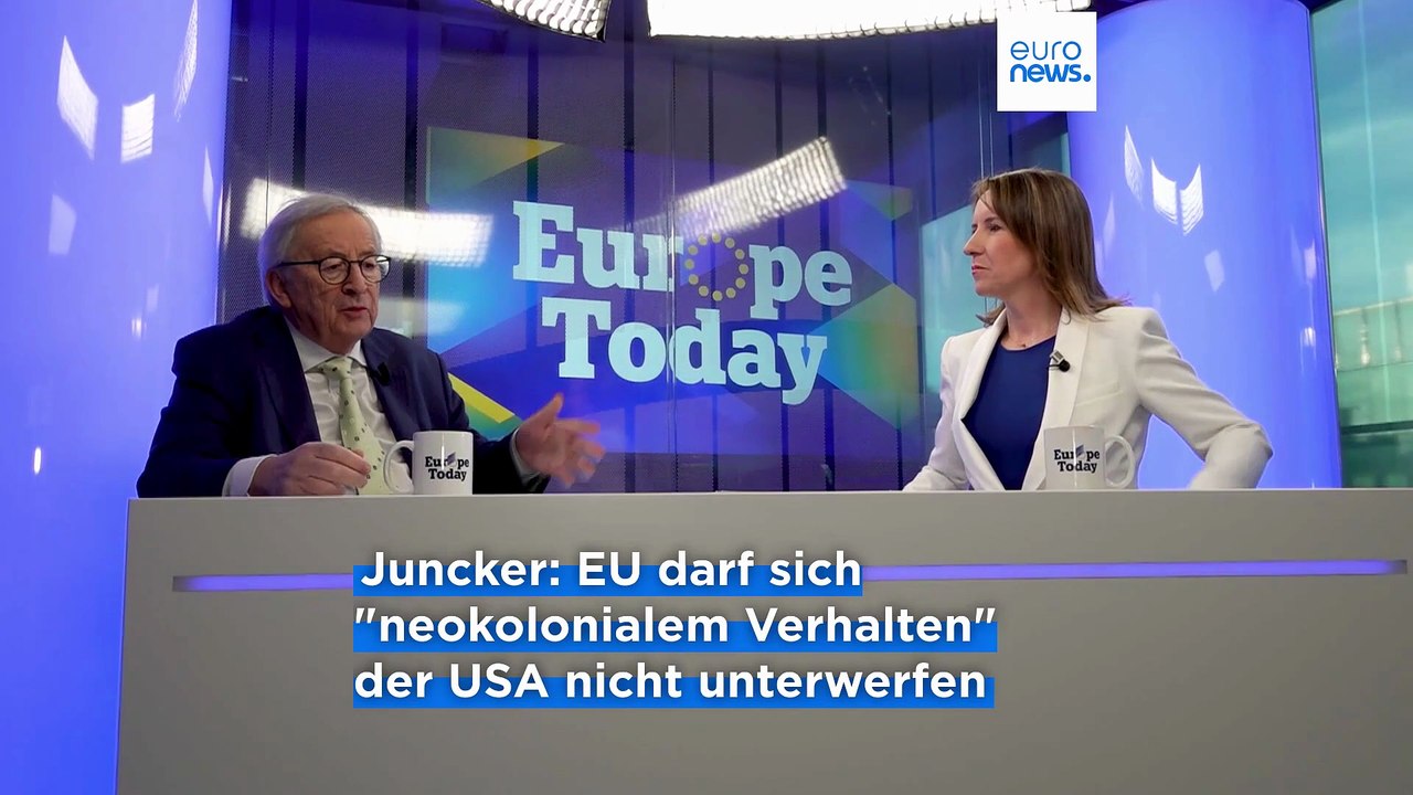 Ex-Kommissionschef Juncker: Die EU ist kein Sklave der Vereinigten Staaten