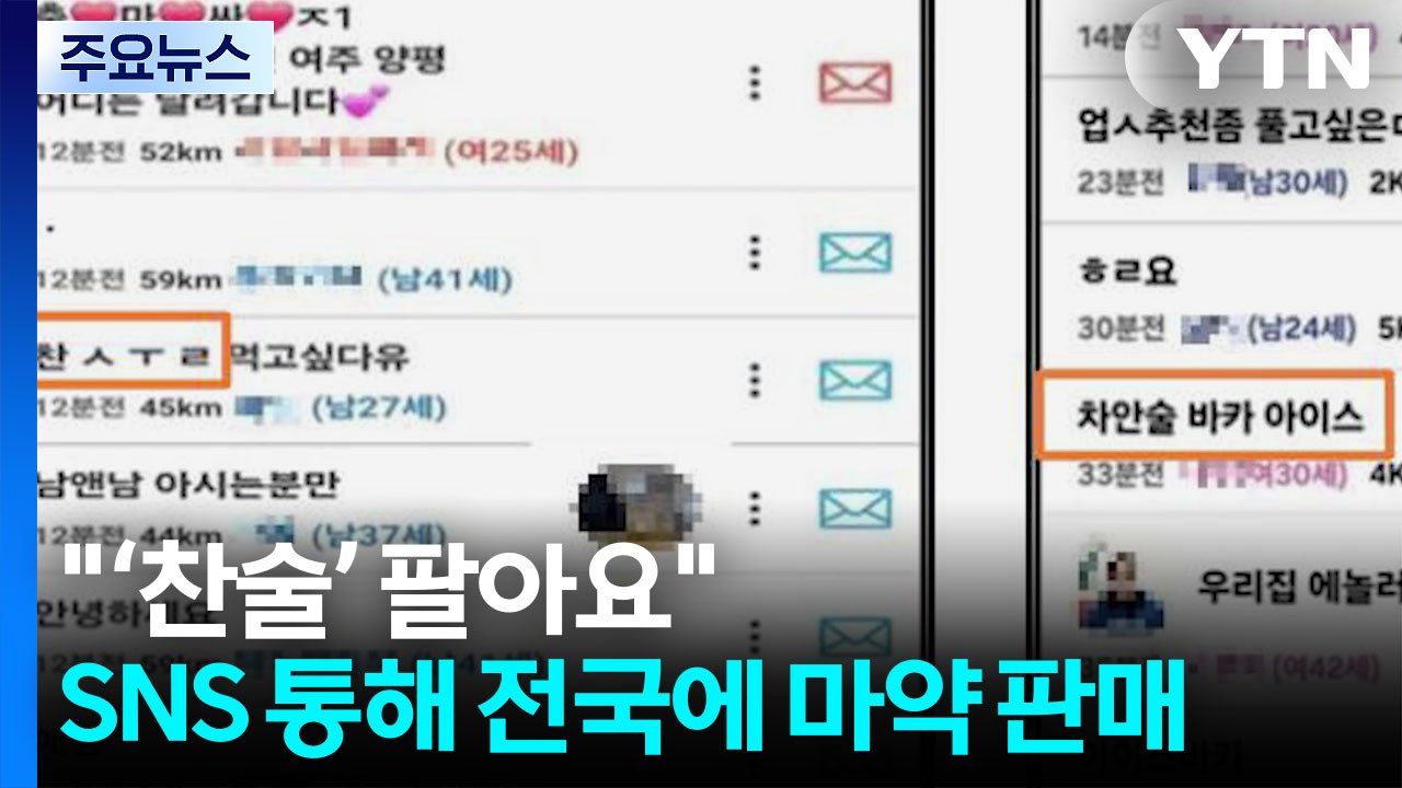 "'찬술' 팔아요"...SNS 타고 퍼지는 마약 / YTN