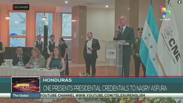Honduras, CNE presents presidential credentials to Nasry Asfura