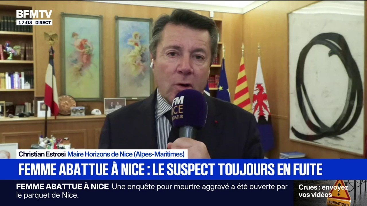 Meurtre par balles d'une jeune femme à Nice: "Sur les constatations, il s'agit clairement d'un crime intrafamilial", déclare Christian Estrosi