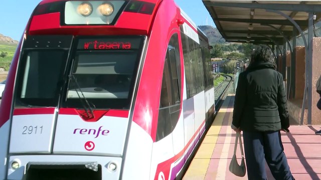 Heridas leves seis personas al chocar un tren contra una grúa cerca de Cartagena