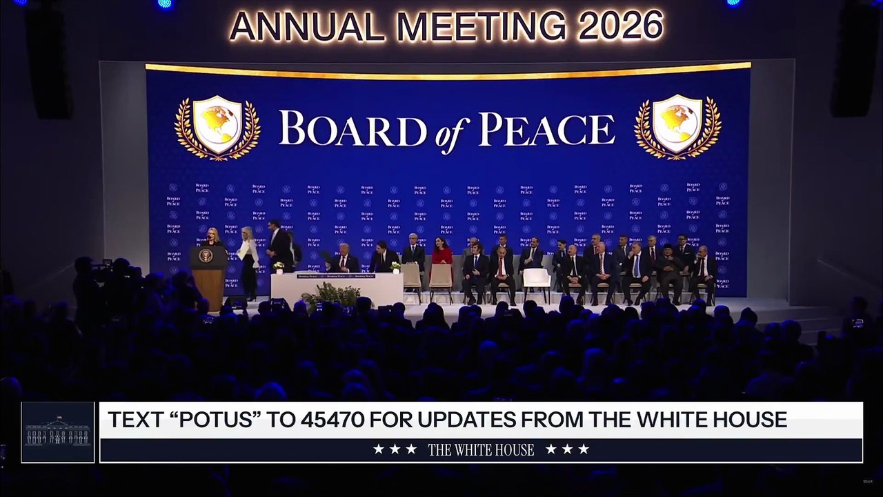 El Presidente Javier Milei participó de la Ceremonia de Firma del Board of Peace que impulsa Donald Trump