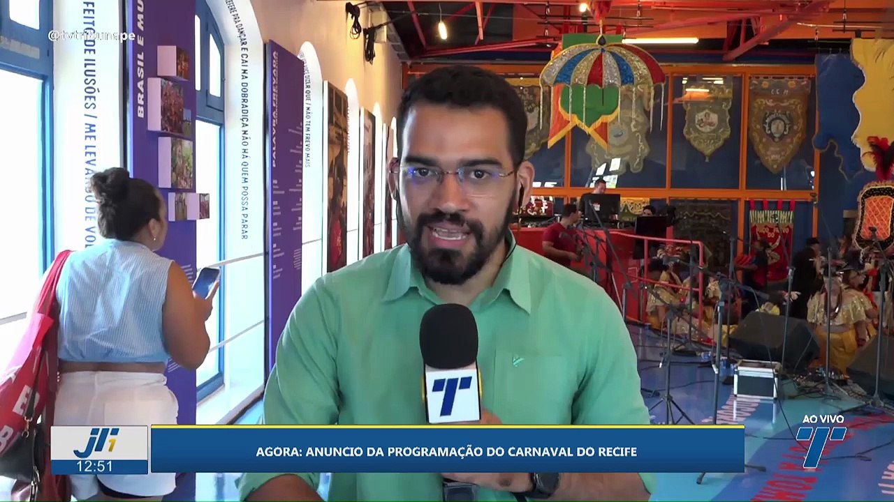 Anuncio da programação do carnaval do Recife