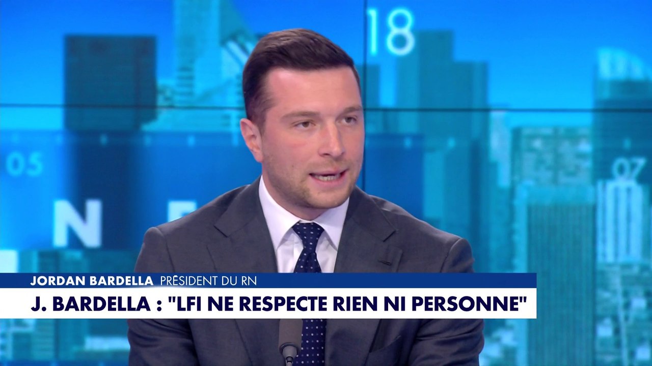 Jordan Bardella : «Le Parti socialiste est sous la domination idéologique de la France Insoumise», estime le président du RN