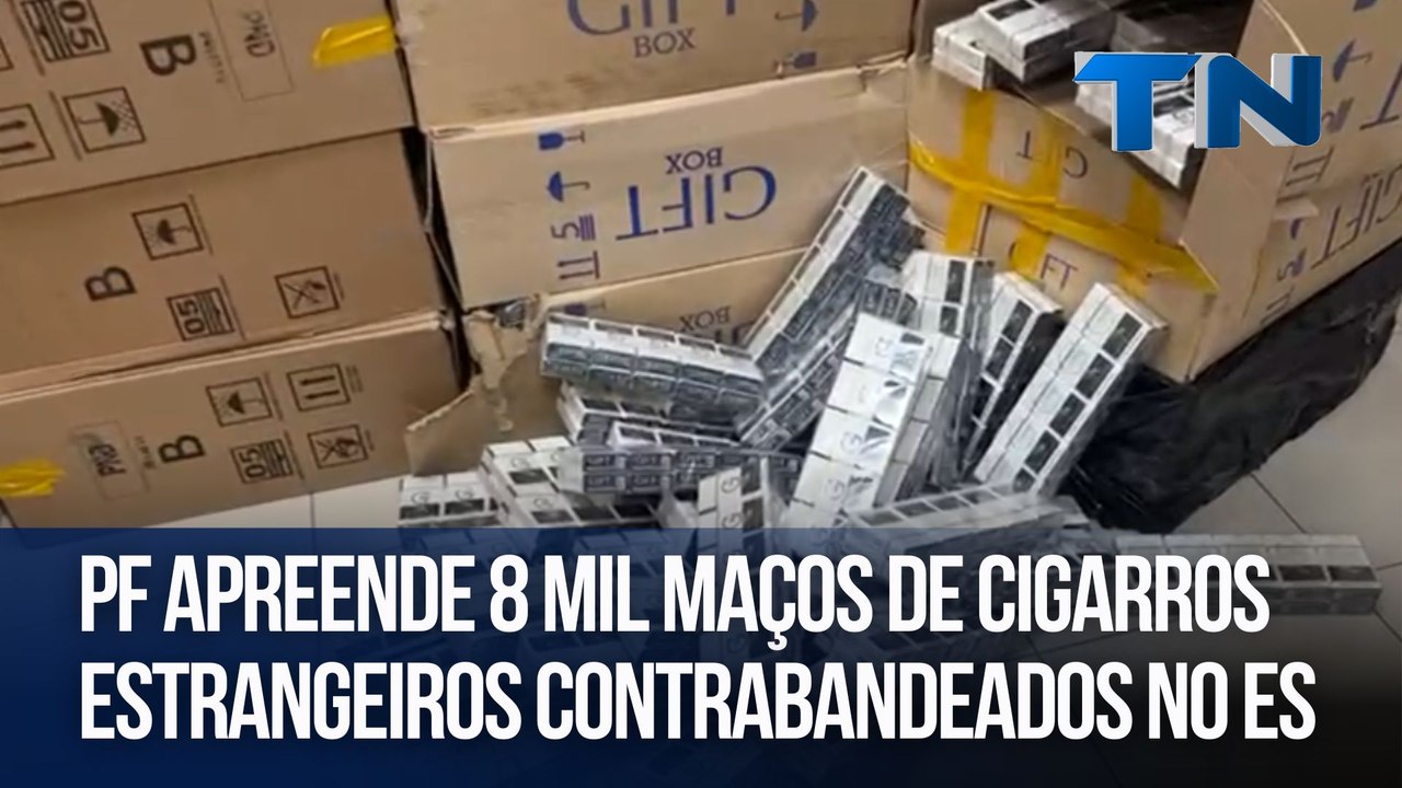 PF apreende 8 mil maços de cigarros estrangeiros contrabandeados no ES