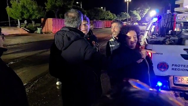 Maltempo a Catanzaro, visita di Occhiuto