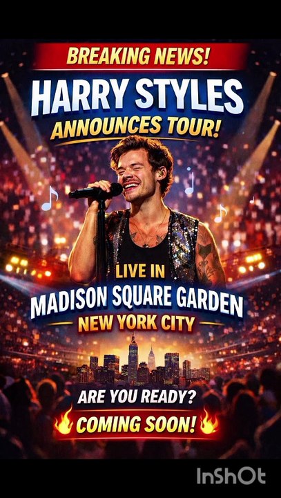 Harry Styles Announces Tour | Live at Madison Square Garden NYC 🎶🔥