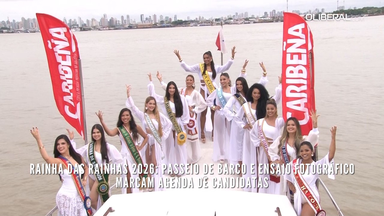 Rainha das Rainhas 2026: passeio de barco e ensaio fotográfico marcam agenda de candidatas