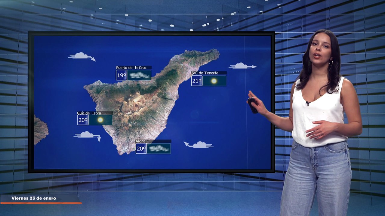 La previsión del tiempo en Canarias para el 23 de enero de 2026, en Atlántico Televisión.