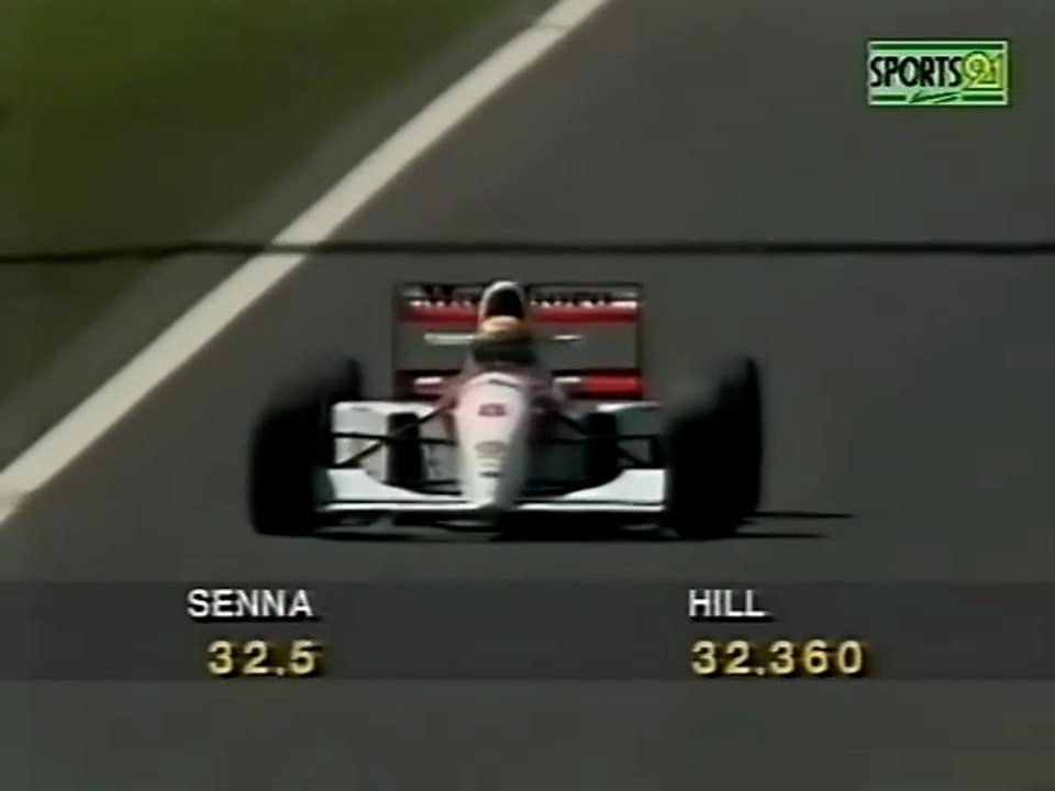 F1 – Ayrton Senna (McLaren Ford V8) laps in qualifying – Portugal 1993