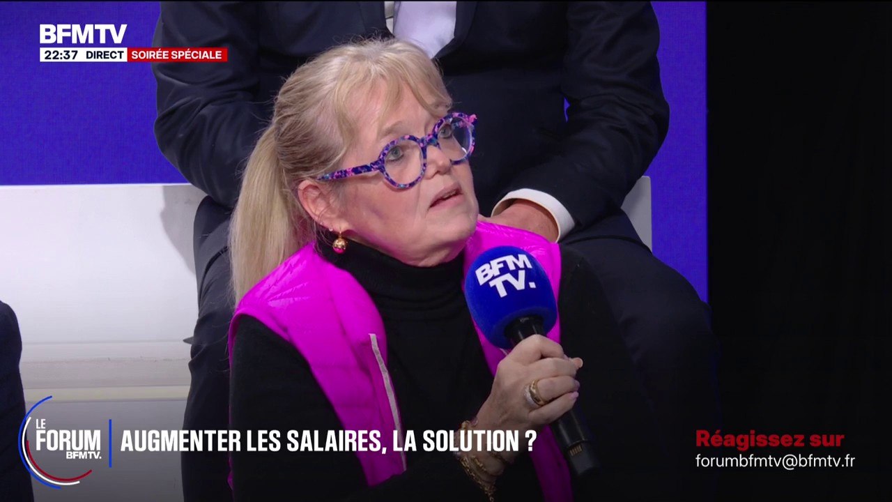 FORUM BFM - "Moi je suggère qu'on baisse les charges sociales d'au moins 20%", propose Nathalie, dirigeante d'un magasin de prêt-à-porter