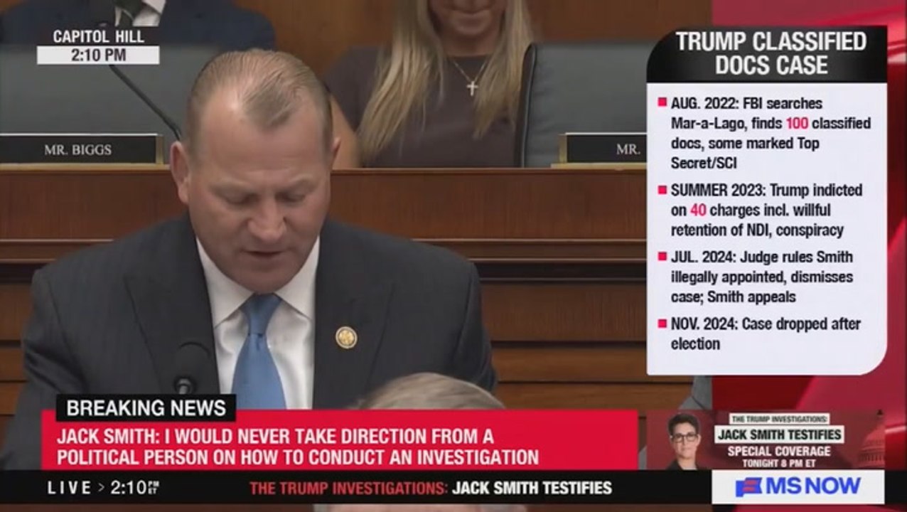 January 6 cop curses at Republican blaming Capitol Police for insurrection at Jack Smith hearing