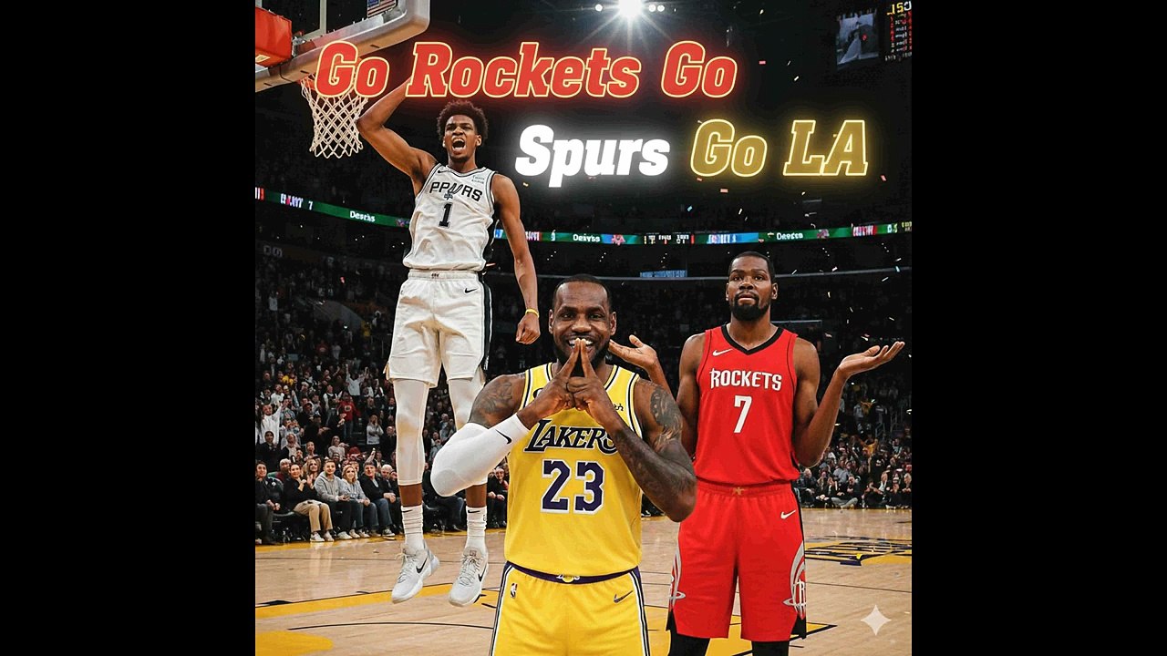 Its nba time Go Rockets, Go Spurs, Go Lakers Written By Cody Alvarez