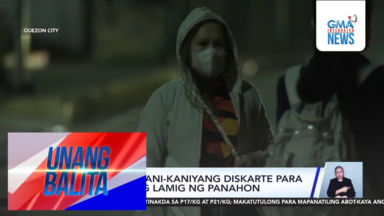 Mga Pinoy, kani-kaniyang diskarte para labanan ang lamig ng panahon | Unang Balita