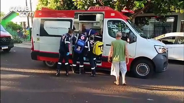 Batida entre duas motos deixa quatro pessoas feridas no bairro Boa Esperança, em Toledo