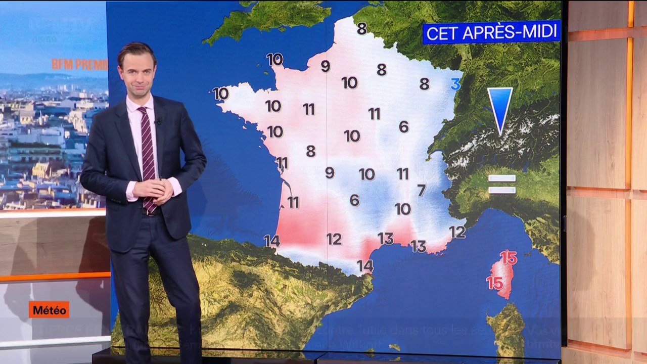 De la pluie en Bretagne, à cause de la tempête Ingrid, mais également dans l'Est et des éclaircies sur le reste du pays avec des températures comprises entre 3°C et 15°C... La météo de ce vendredi 23 janvier